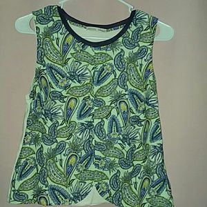 Zara paisley top-size small